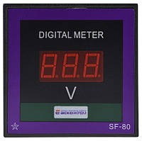 AС вольтметр цифровий  80-500В 80х80  модель ЦВ-8 LB