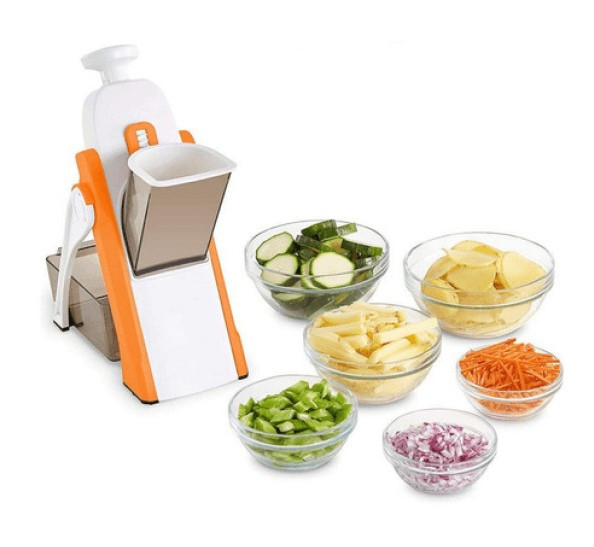 Овочерізка-мультислайсер ручна для овочів і фруктів Brava Spring Slicer 3 леза