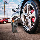 Компактний акумуляторний повітряний компресор Tyre Inflator JG-5641 портативний з цифровим дисплеєм, фото 9