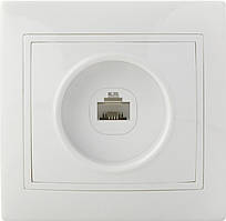 Розетка комп’ютерна РВcomсб-1-Fl-W (біла)