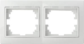 Рамка двомісна Pм-2-Fl-W (біла)