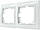 Рамка двомісна Pм-2-Fl-W (біла), фото 2