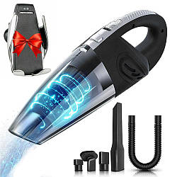 Автомобільний пилосос 120Вт + Подарунок Автотримач Penguin Smart Sensor S5 / Ручний пилосос на акумуляторі