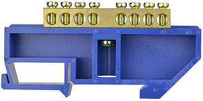 Нульова шина з ізолятором на Din-рейку ВС - 4А 08