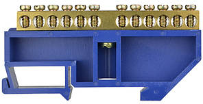 Нульова шина з ізолятором на Din-рейку ВС - 4А 12