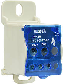 Розподільчі блоки на DIN–рейку серії JHUKK