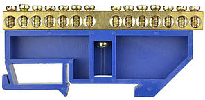 Нульова шина з ізолятором на Din-рейку ВС - 4А 14