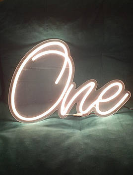 Неонова LED вивіска One 340х300мм