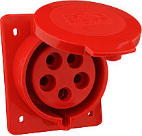 Розетка (гніздо) врізна ГВ 32А/5 3Р+N+РЕ (425)