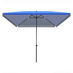 Парасолька квадратна із клапаном 3х3м, Синій / Торгівельна парасоля / Тент торгівельний