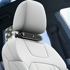 Автомобільний USB вентилятор з кріпленням на підголівник, 3 швидкості, чорний CF04