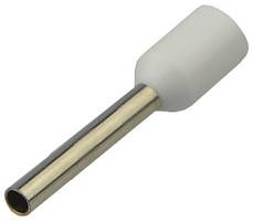 Наконечники трубчасті НТ 0,75-12 білі (100 шт.)