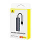 USB-хаб із входом USB-A Baseus UltraJoy Series Lite 4-в-1 (USB-A до USB 3.0*4, 0.15 м). Gray, фото 10