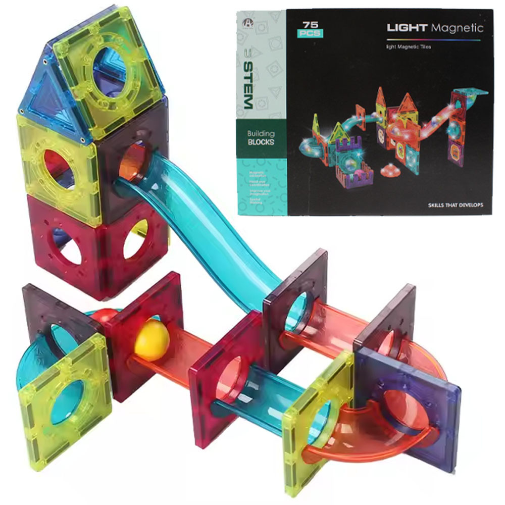 Магнітний конструктор для дітей, 75 деталей, CH1172 / Дитячий конструктор на магнітах, фото 1