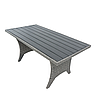 Набір садових меблів «Стокгольм» із техноротангу (кутовий диван з подушками + стіл), Графітовий, фото 8