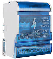 4х7 Нульова шина в корпусі VC-407 (4 бруска по 7 отворів)