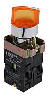 XB2-BK2565 Кнопка жовта поворотна 2-поз. з підсвічуванням