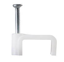 Скоба біла CHF-7 мм плоска (100 шт.)