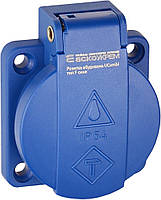 Розетка   вбудована тип F серії UCombi 3P 16A IP 54 синя