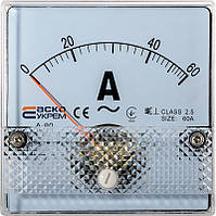 AС Амперметр прямого включення; 60А; 80х80; модель А-80