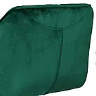 Крісло барне хокер SEVILLA на чорній ніжці, оббивка велюрова, регуляція висоти механізмом газліфт, зелене, фото 6