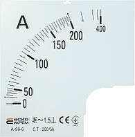 Шкала 200/5А до амперметра А-96-6