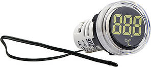 Круглий цифровий вимірювач температури ED16-22WD  -25С - 150С (білий)