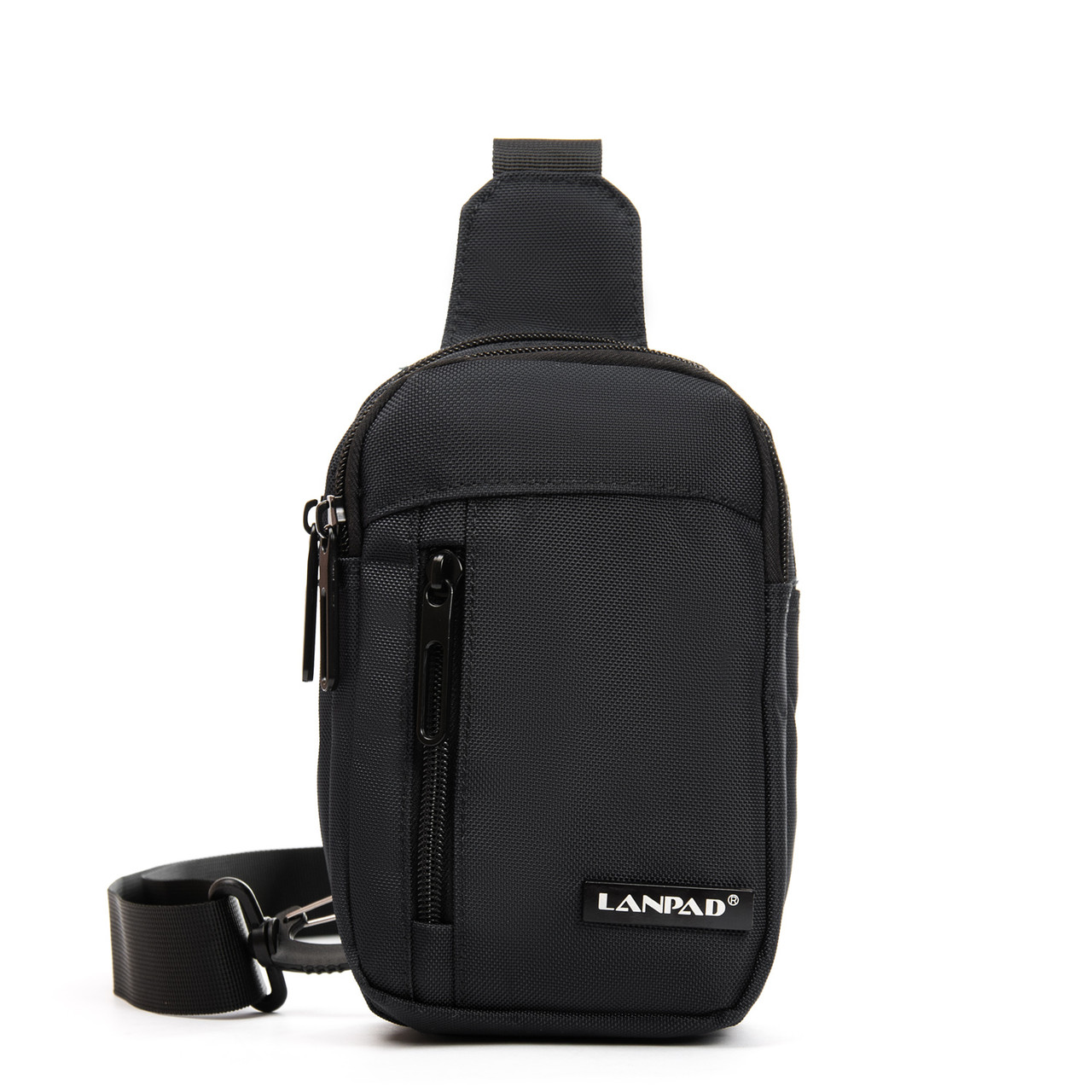 Сумка Чоловіча На Плече нейлон Lanpad 0930 black.Купити чоловічі сумки-планшети гуртом і в роздріб в Україні.