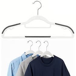 Вішалки для одягу 42см, 1 шт / Тремпель із силіконовим покриттям / Тремпель для одягу / Вішалка для одягу