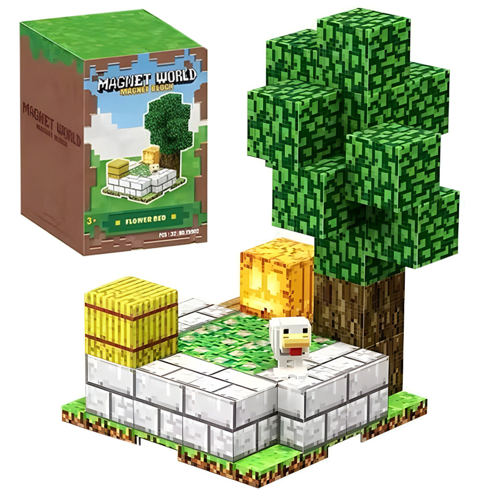 Магнітний конструктор 32 деталі, Magnet World / Дитячий конструктор на магнітах / Конструктор для дітей, фото 1