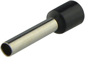 Наконечники трубчасті НТ 6,0-18 чорні (100 шт.)