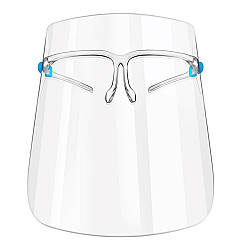 Захисна маска для обличчя, Прозора / Захисний екран для обличчя / Захисний екран-щиток медичний