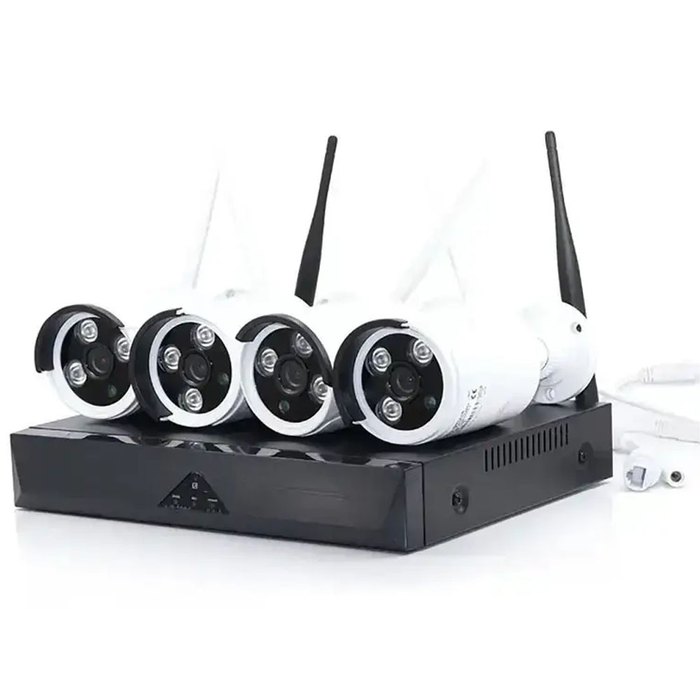 Набір з 4 IP камер відеоспостереження, DVR JT-8906ZL3-4 / Камери 5g / Вуличні камери / WIFI камери, фото 1