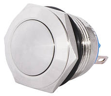 TY 19-231P Pcb  Кнопка металева опукла, (з'єднання під пайку), 1NO.