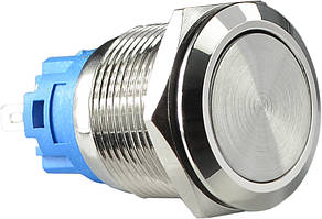 TYJ 19-311 Кнопка металева пласка з фікс., 1NO+1NC.