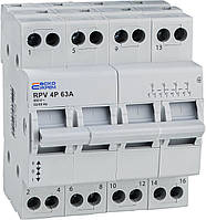 Ручний перемикач вводу (І-0-ІІ) RPV 4P 63A АСКО