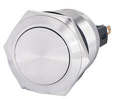 TYJ 22-311  Кнопка металева пласка з фікс., 1NO+1NC.