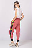 Бавовняні штани з лампасами з боків Acqua&Limone M-XL Антична троянда fw220129_ant_M-X, фото 4