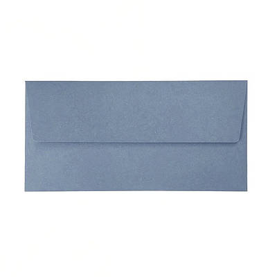 Конверт 220x110 мм, колір пильно-блакитний (dusty blue), КОМПЛЕКТ 10 шт.