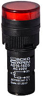 Сигнальна арматура AD16-16DS червона 220V АC