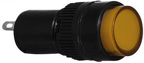 Сигнальна арматура AD22E-10DS жовта 220V АC