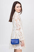 Крос-боді Takeasy Синій - Італійська жіноча сумка барильце з натуральної шкіри на ланцюжку (ss220077_ult_TU)