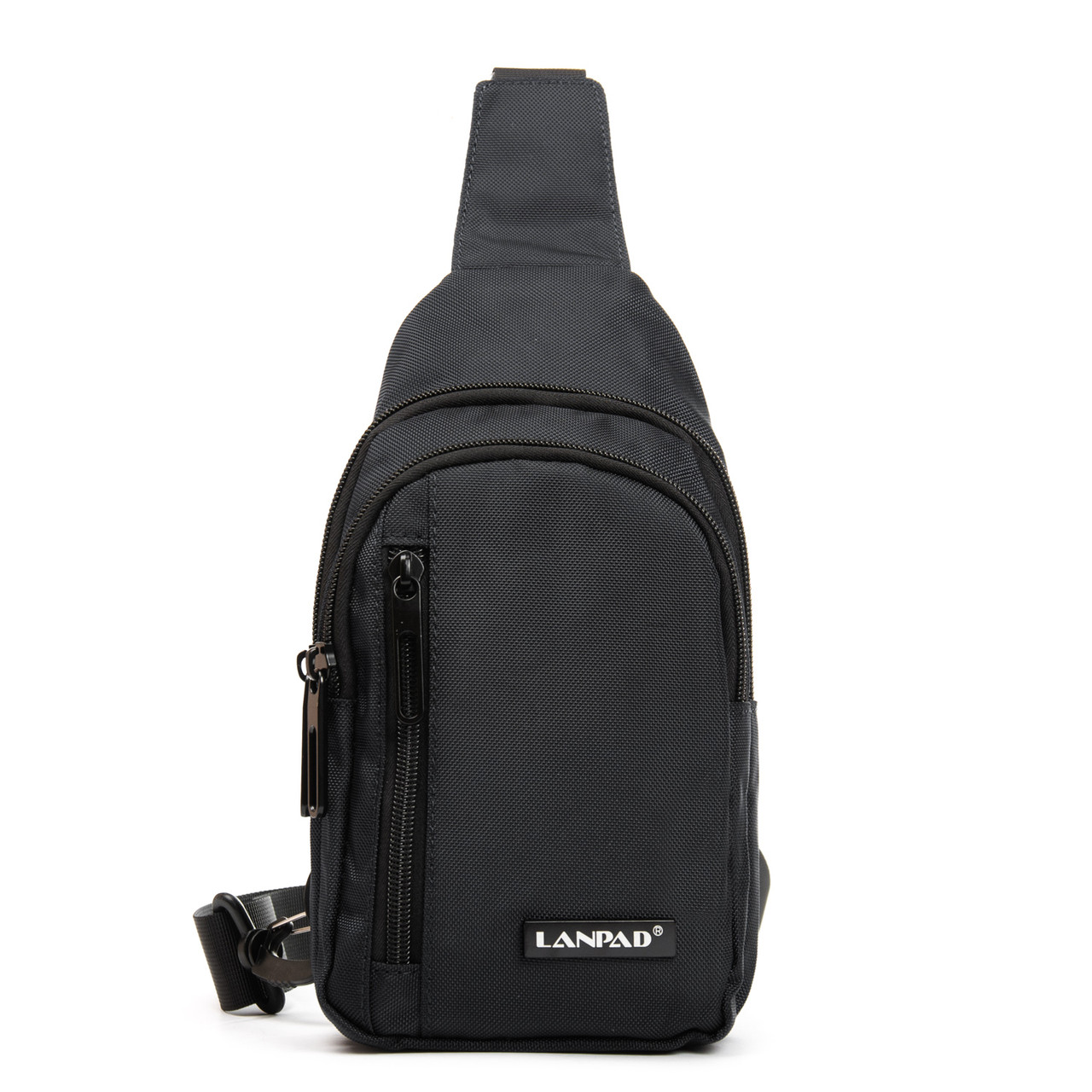 Сумка Чоловіча На Плече нейлон Lanpad 20829 black.Купити чоловічі сумки-планшети гуртом і в роздріб в Україні.