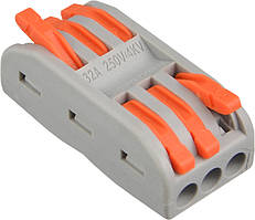 Клема з’єднувальна універсальна PCT-2-3 (помаранчева)