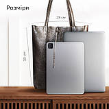 Шопер Takeasy Бронзовий - Італійська жіноча м’яка сумка-шопер із натуральної замші-металлік без підкладки на блискавці з, фото 2