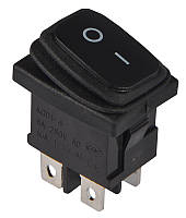 KCD1-4-201W  B/B  Перемикач 1 клав. чорний вологозахищений