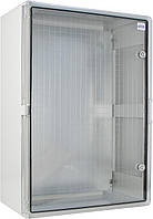 Корпус з АБС-пластику, ударостійкий, з монтажною панеллю, прозорі дверцята, 50*70*25, ІР65, серіїUBox