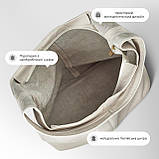 Хобо Takeasy Бежевий - Італійська жіноча м’яка сумка-хобо із натуральної шкіри без підкладки на блискавці (011943-bei-D37), фото 6