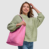 Хобо Takeasy Рожевий - Італійська жіноча м’яка сумка-хобо із натуральної шкіри без підкладки на блискавці (011943-pin-D101), фото 2