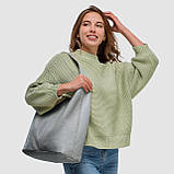 Хобо Takeasy Сірий - Італійська жіноча м’яка сумка-хобо із натуральної шкіри без підкладки на блискавці (011943-gre-D16), фото 2